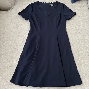 Maggy London dress fit and flare navy